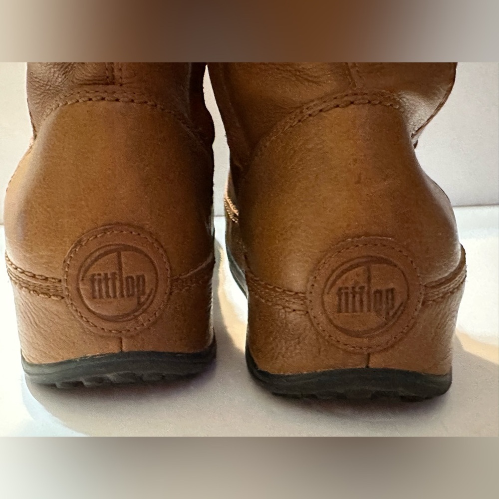 Fitflop Superboot Learher Platform Round Tip Boot - image 7